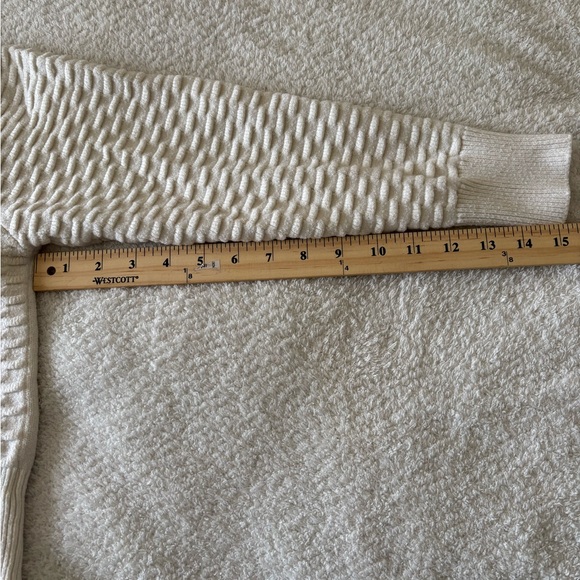 Marc New York Elegant Cream Ribbed Knit Sweater - Picture 14 of 14